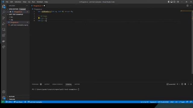 UnitTesting - Arrange / Act / Assert