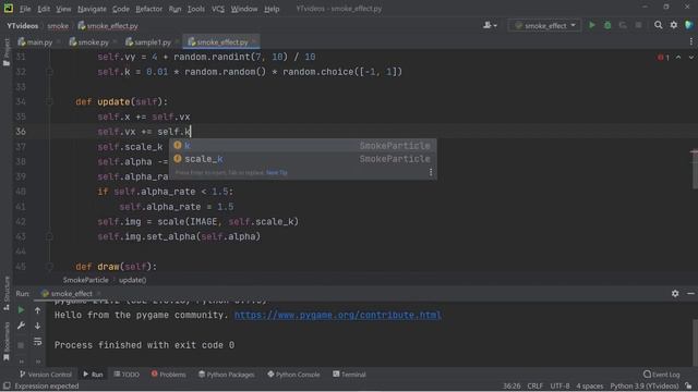 How to program a Cool Smoke effect using #Pygame