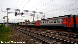 Электропоезд ЭД4м-0229 (ТЧ-7) пригородный поезд №6549, пл. 47 км. - Москва.