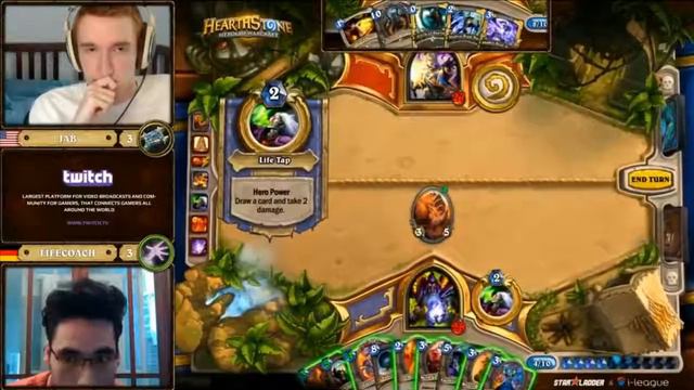 JAB vs Lifecoach Hearthstone StarLadder i League StarSeries S2 (Group D) смотреть онлайн