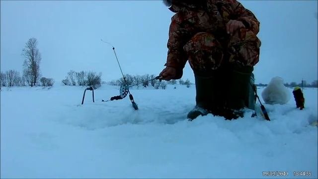 Зимняя рыбалка. Голавль.