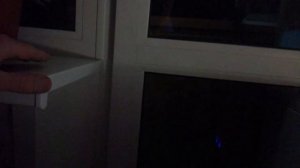 Сенсорное включение света на балконе встроенное в подоконник.