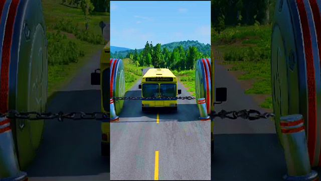 Bus vs Racers - Beamng drive