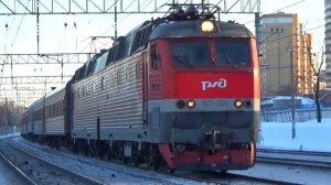 "Старый Чех!" Электровоз ЧС7-006 с пассажирским поездом №207 "Самара - Москва"
