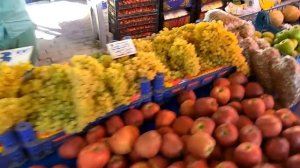 Продуктовый рынок в Кемере. Цены на овощи и  фрукты/Food market in Kemer.