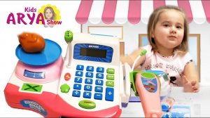 Обзор игрового набора касса "Помогаю маме"  Review of the game set box office "Helping Mom"