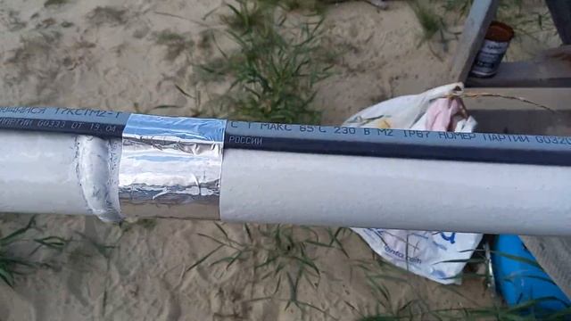 Монтаж греющего кабеля на трубу водопровода. смотреть онлайн