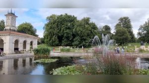 Kensington Gardens Walk. London. Прогулка в Кенсингтонском парке Лондона