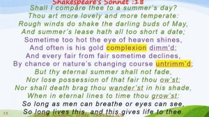 Sonnet 18 #shakespeare #pgtrb #ugtrbenglish #ugtrb #literature #successacademy #successacademyerode