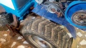 Одноколесный адаптер для мб Нева под плуг ПЦ
