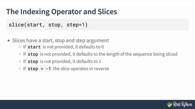 Reversing Strings in Python with Slicing смотреть онлайн