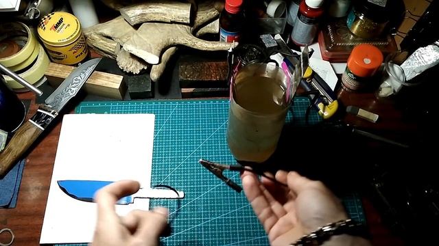 травление рисунка (электролиз) имитация дамасска смотреть онлайн