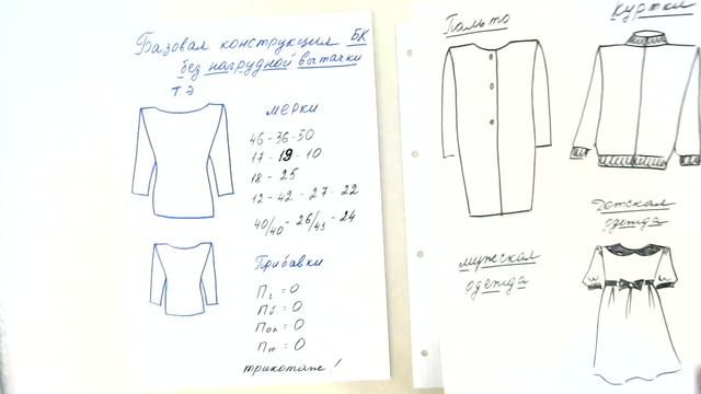 Курсы кройки и шитья. БК без нагрудной вытачки 1