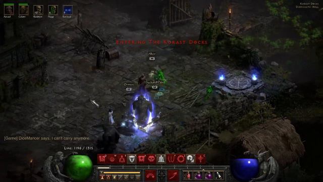 Хардкорный некромант охотится на убер Диабло — Diablo 2 Resurrected смотреть онлайн