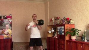 Гиря 32 кг.Длинный цикл.165 подъемов за 10 мин.Gira(KB) 32 kg.Long cycle.165 reps in 10 min.