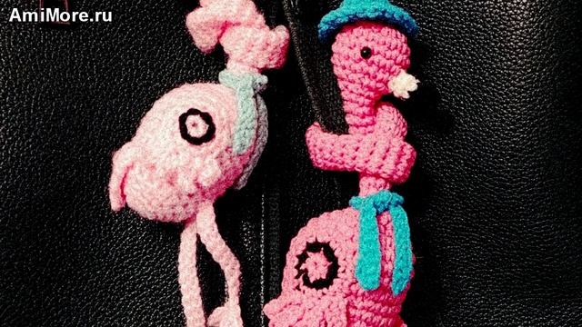 Амигуруми: схема Фламинго Завязинго | Игрушки вязаные крючком