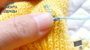 How to make a buttonhole in a knitted item