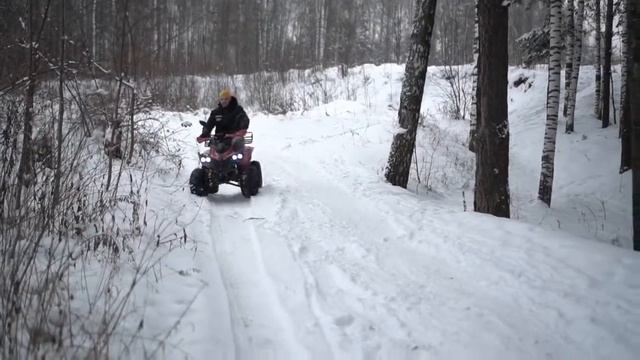 ЭЛЕКТРОКВАДРОЦИКЛ ЕДЕТ ЛИ ЗИМОЙ?