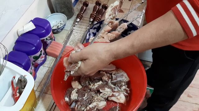 Шашлык  из БАРАНИНА МЯСО КАК приготовить на сильным огне