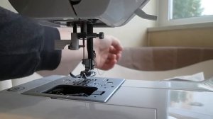Швейная машина JAGUAR как заправить никту в иголку