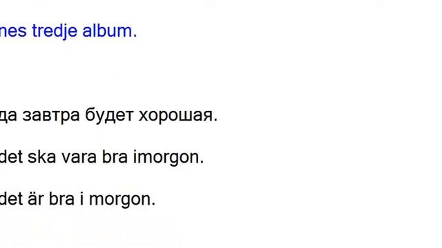 Слово (быть) будущее время. Учить шведский. смотреть онлайн
