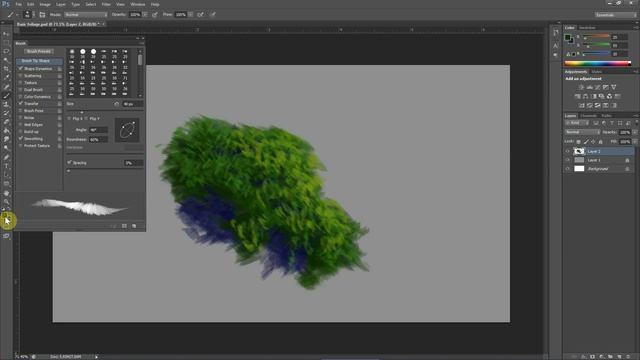 Photoshop Digital Painting Tutorial For 13+: How To Paint Basic Foliage (Tress,bushes etc) смотреть онлайн
