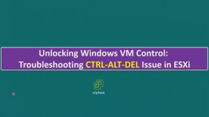 Unlocking Windows VM Control: Troubleshooting CTRL-ALT-DEL Issue in ESXi