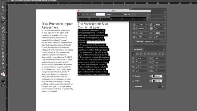 Indented bullets and tabs for InDesign смотреть онлайн