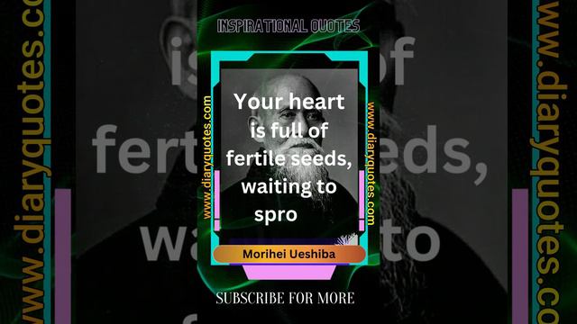 Morihei Ueshiba - Inspirational Quotes - Diary Quotes Channel