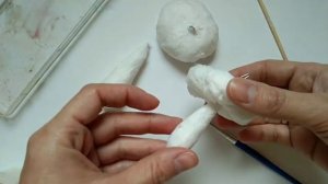 Мастер класс ватная ёлочная игрушка грибочек. МК Гриб из ваты.