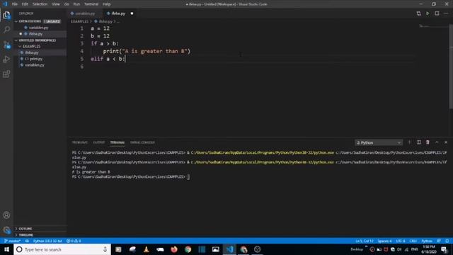 Python   Lesson 3  if elif else statement