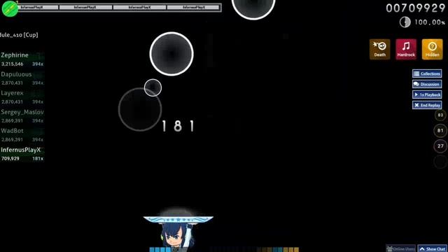 My first hit in the top 50 on the map! ► osu!catch