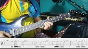 Dream On by Nazareth - guitar solo part with tab