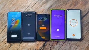 Alarm Clock and Timer ON the phone 5 pcs ring at the same time iPhone, Samsung, OPPO, Blackview ...