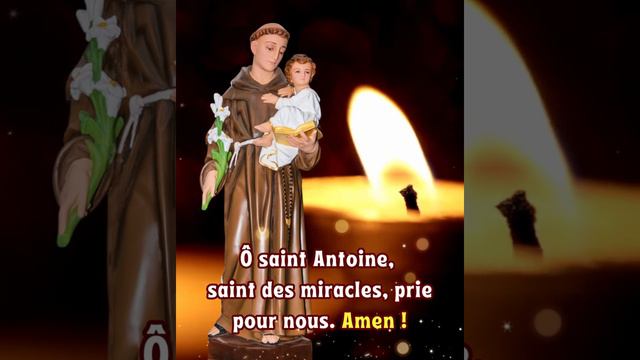 Prière à Saint Antoine de Padoue pour obtenir un miracle. #dieu #foi #jésus #catholique #prière