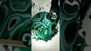 Имитация камня "Малахит"