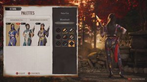 Mortal Kombat 1 Kitana Pallets/Skins and Gear Showcase