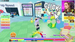 ПОТРАТИЛА РОБУКСЫ НА СКОРОСТЬ в ROBLOX ! ? Race Clicker Роблокс