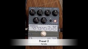 review of the tech 21 VT bass V2 : presets
