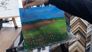 How to draw a field with flowers (Как нарисовать поле с цветами)