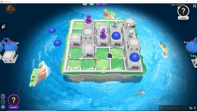 Santorini: Tabletopia Play Through смотреть онлайн