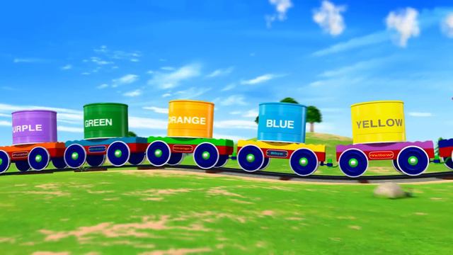 The Color Train Song | Nursery Rhymes For Babies By LittleBabyBum - ABCs And 123s