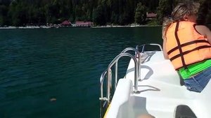 Путешествуем по Абхазии! #4 Озеро Рицца. Прогулка на катамаранах...