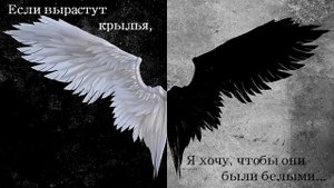 Если вырастут крылья за спиной, я хочу, чтобы были белыми... /// Крылья... После 11
