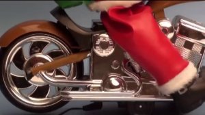 Игрушка новогодняя «Дед Мороз на мотоцикле» арт. DMM