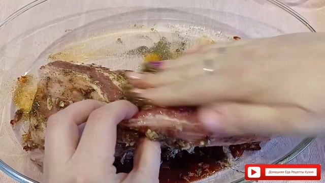 ШИКАРНОЕ МЯСО ЗАПЕЧЕННОЕ В ДУХОВКЕ. СВИНИНА В МАРИНАДЕ Домашняя еда Кухня Рецепты