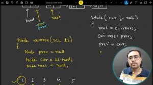 Lecture 19 - Reverse of Single Linked List in Java