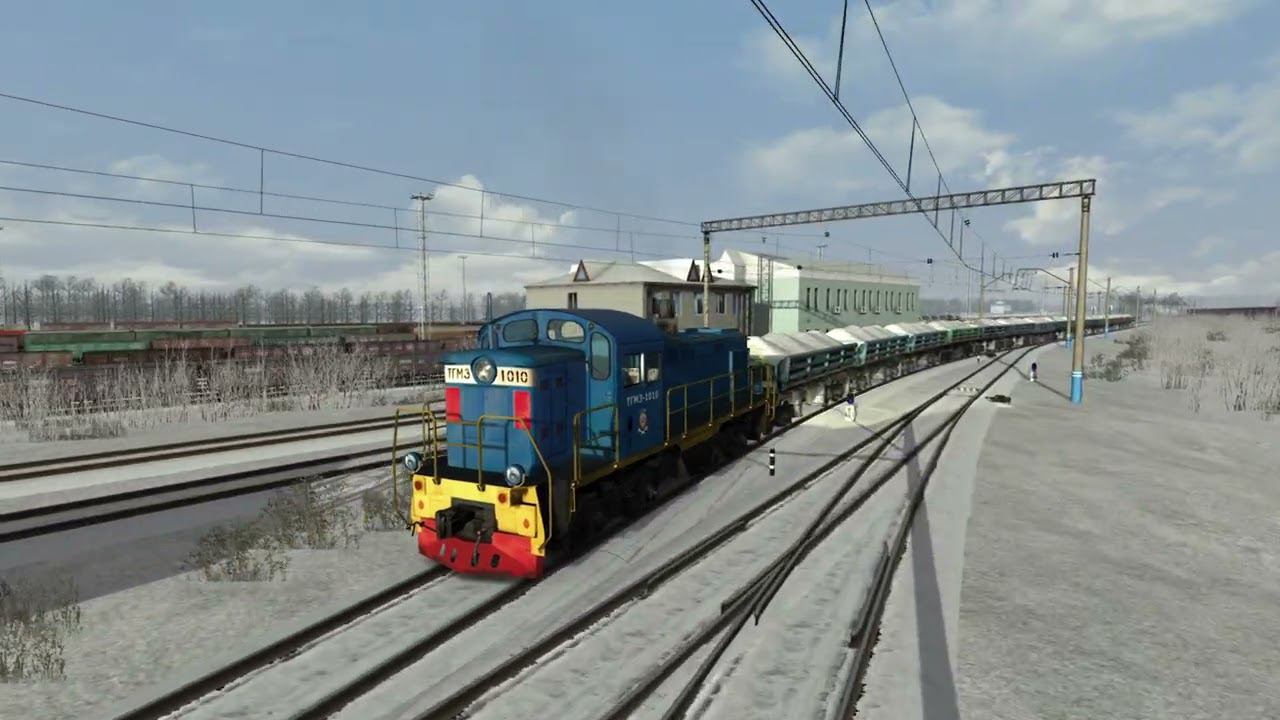 Train Simulator classic ТГМ-3 Хозяйственный Свердловск (часть 1 - сборка) "чуть не сошли с рельс" смотреть онлайн