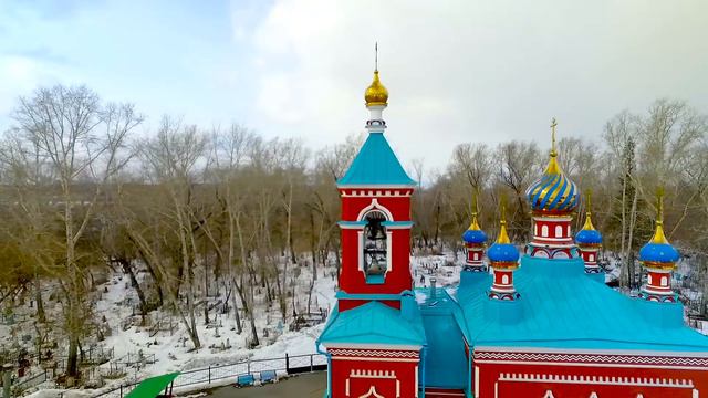 Свято-Троицкий храм. Миасс, Аэросъемка с квадрокоптера.