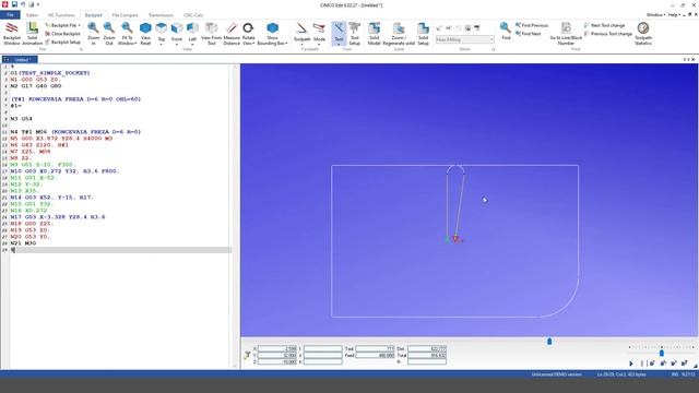 Solidcam уменьшение подачи в углах с помощью постпроцессора.Corner Feed Reduction with PostProcesso